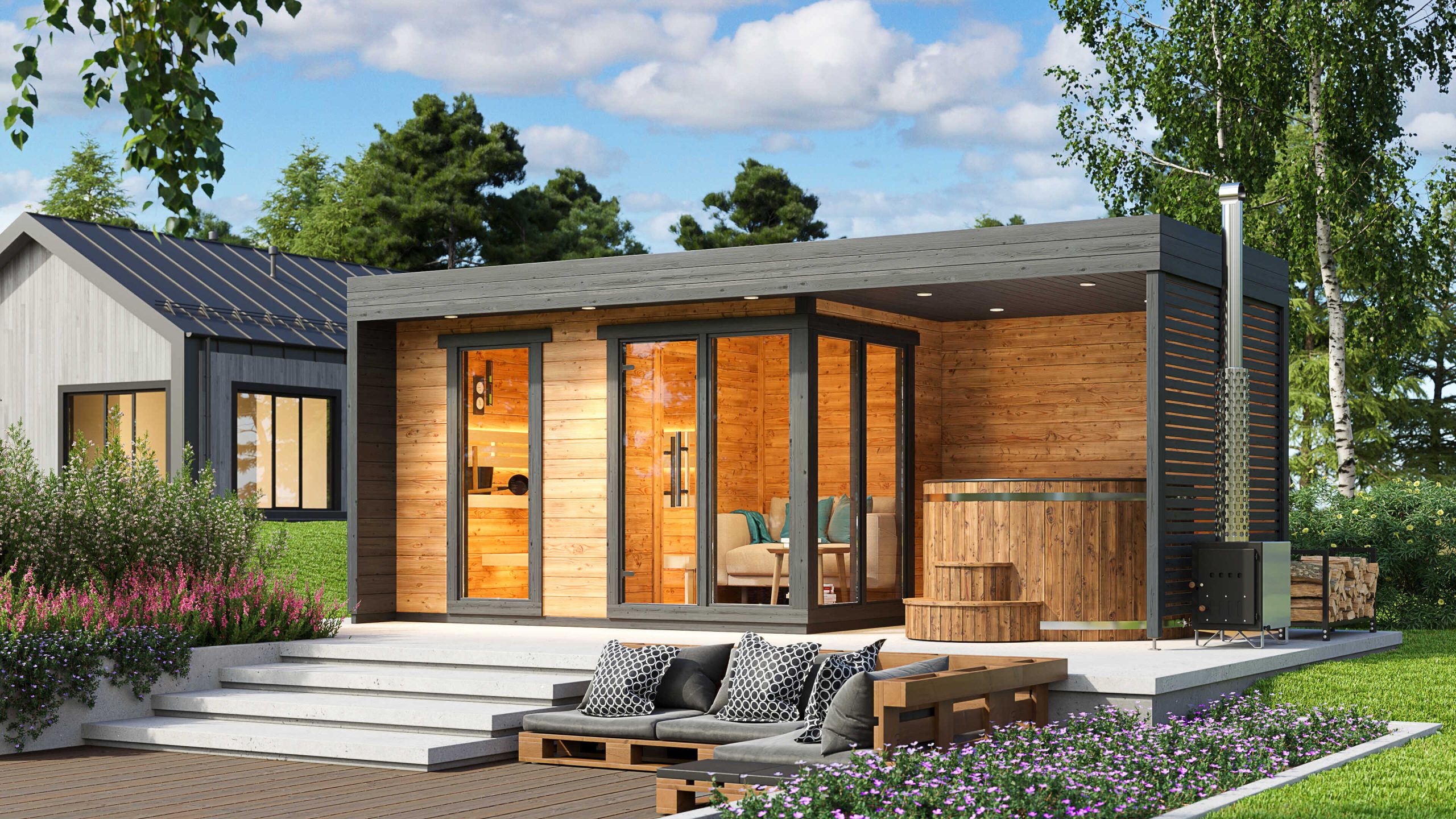 Patio L Plus with termo tub 3D